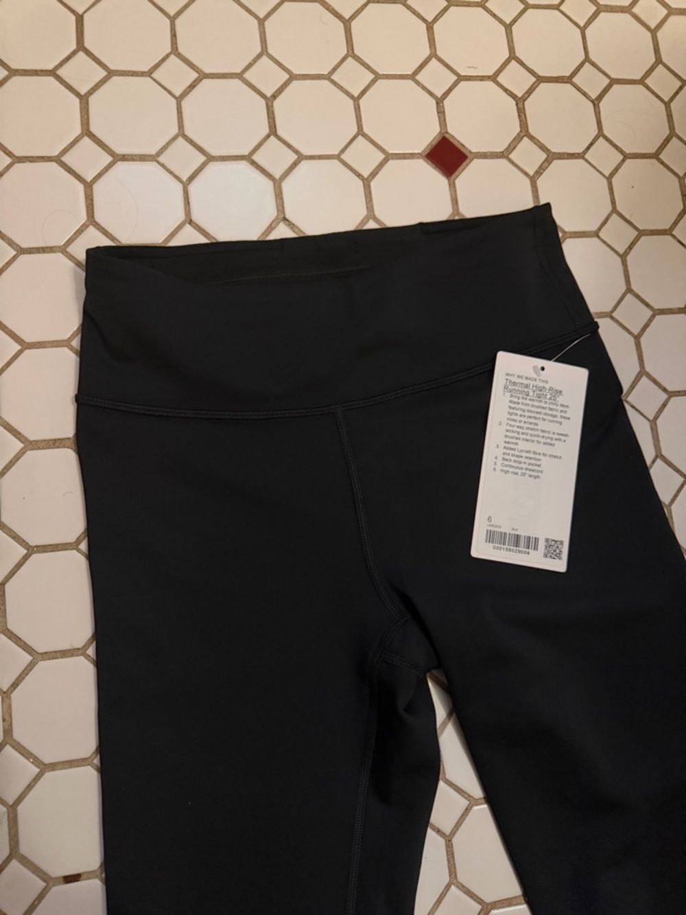 NWT Lululemon Thermal High-Rise Running Tight 25”, Black - Picture 3 of 4